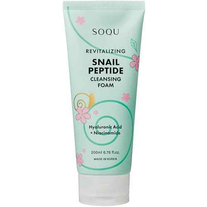 Snail Peptide Cleansing Foam with Niacinamide & Hyaluronic Acid ? Hydrating Facial Cleanser for Radiant Skin ? Made in Korea ? 200ml