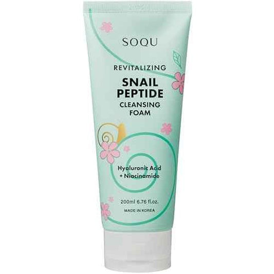 Snail Peptide Cleansing Foam with Niacinamide & Hyaluronic Acid ? Hydrating Facial Cleanser for Radiant Skin ? Made in Korea ? 200ml
