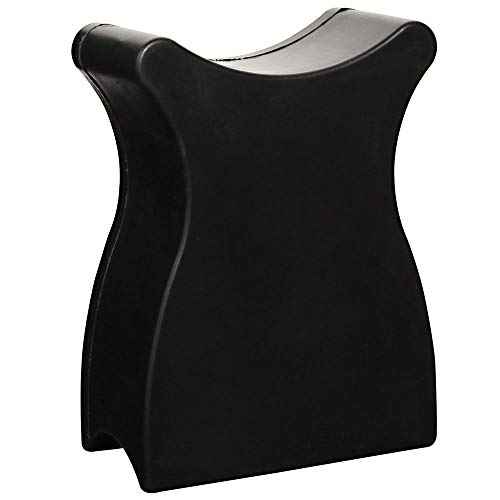 ForPro Professional Collection Pedi Foot & Leg Rest, Portable Foot and Leg Rest, 5.75 W x 2.75 D x 7.5 H, Black