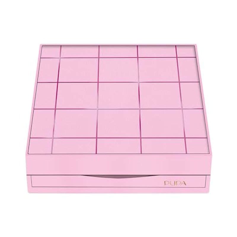 Pupa Milano Pupart M Makeup Palette, 002 Pink, 0.6 oz - Makeup Kit - Blush - Concealer - Highlighter - Eyeshadow - Lip Gloss - Lip Cream - Face Makeup