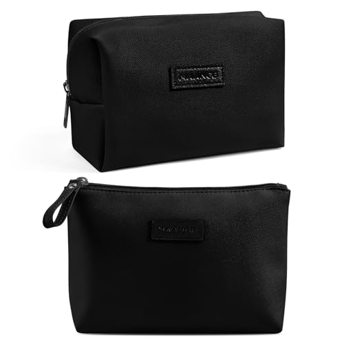 Cosmetic Bags for Women Small Makeup Bag for Purse Pu Leather Makeup Pouch Travel Makeup Bag with Zipper Make Up Bag for Travelling