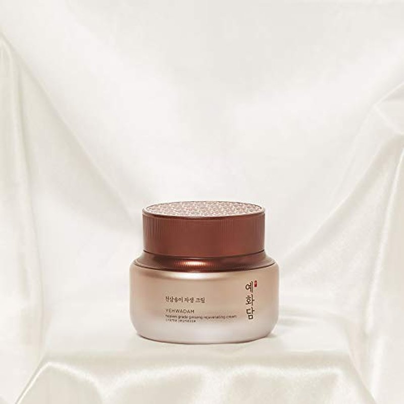 The Face Shop Yehwadam Heaven Grade Ginseng Rejuvenating Cream | Gentle & Low-Irritant Formula for Instant Face Anti-Aging Effects | Naturally Derived for Eye Skin Brightness, 1.69 Fl Oz