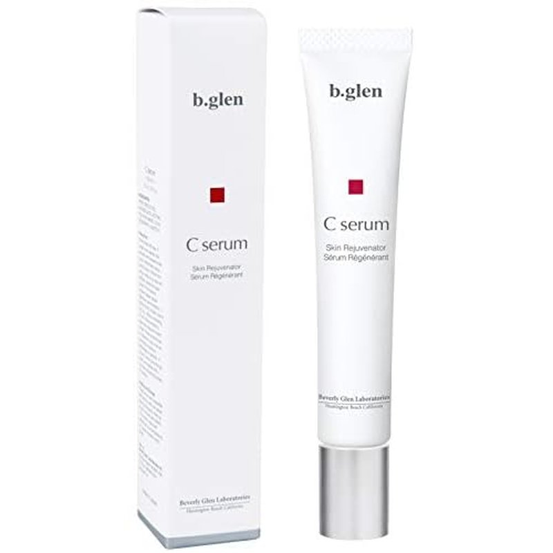 b.glen Pure Vitamin C Serum 0.51 Fl.Oz. | Multi-Functional Serum with Ascorbic Acid. Minimizes Pore Size, Brighter Skin, Anti-Wrinkles, Fade Acne scars, and Redness,