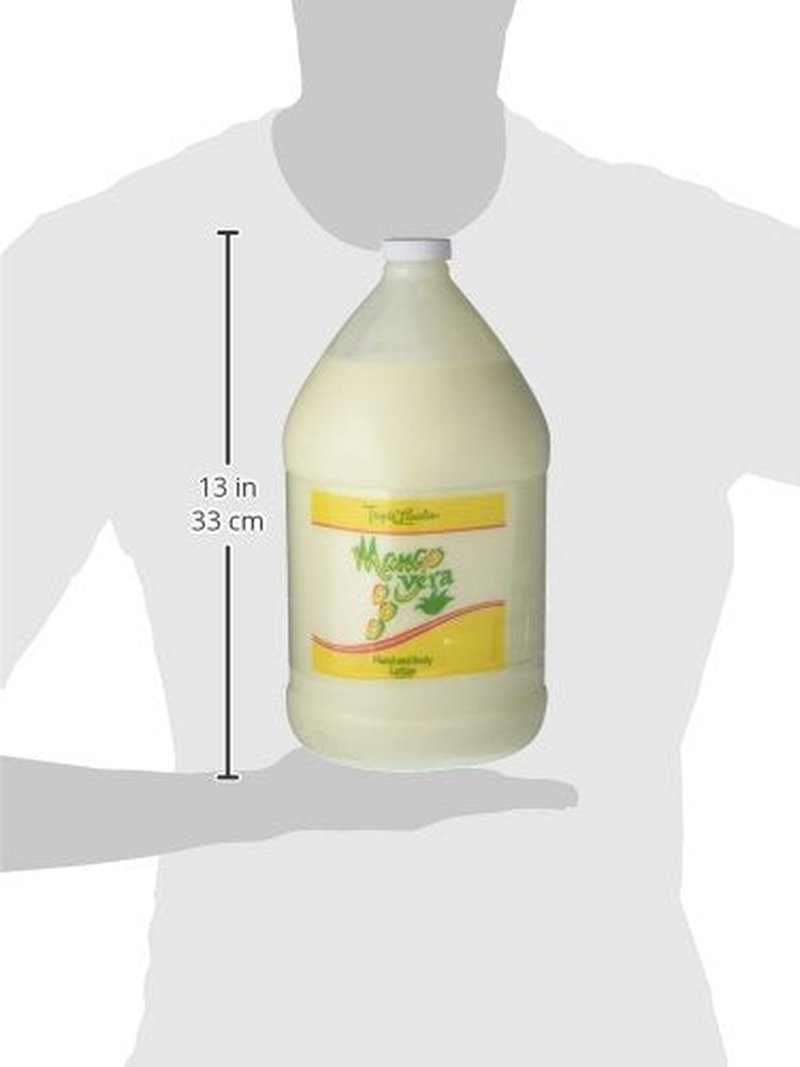 Triple Lanolin Mango Vera Lotion - Tropical Mango Scented Aloe & Lanolin Moisturizer | 1 Gallon, Non-Greasy & Fast-Absorbing