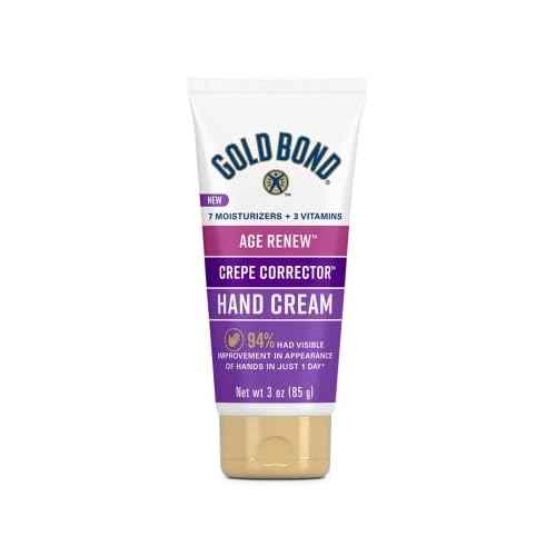 Gold Bond Age Renew Crepe Corrector Hand Cream, Replenishing & Smoothing Formula, 3 oz.