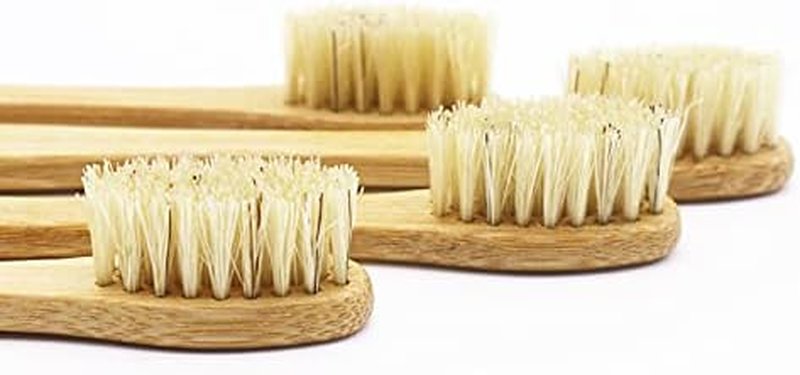 Natural Bamboo Toothbrush Set - Eco-Friendly Biodegradable Boar Bristles | Pack of 12