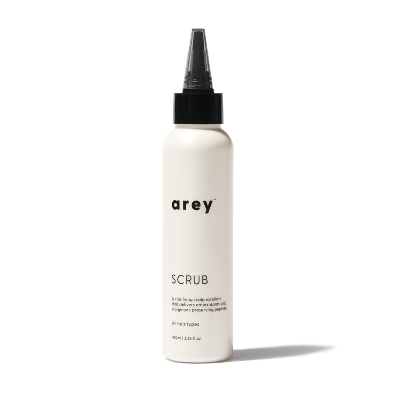 Arey Scrub Scalp Exfoliant | Salicylic, Glycolic & Lactic Acid Scalp Scrub for Buildup & Detox | Clarifying, Color-Safe, Sulfate-Free Scalp Treatment