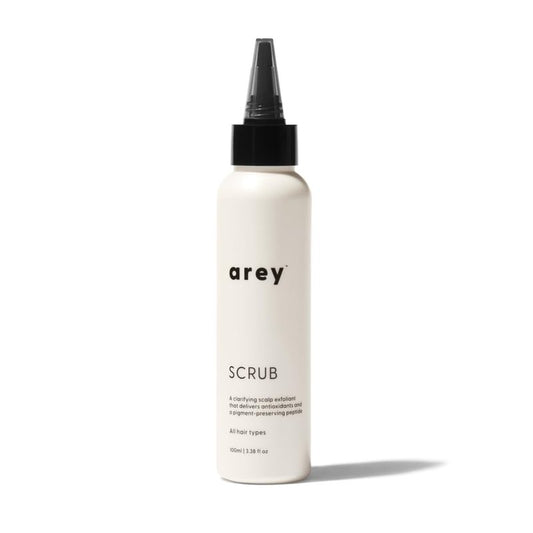 Arey Scrub Scalp Exfoliant | Salicylic, Glycolic & Lactic Acid Scalp Scrub for Buildup & Detox | Clarifying, Color-Safe, Sulfate-Free Scalp Treatment
