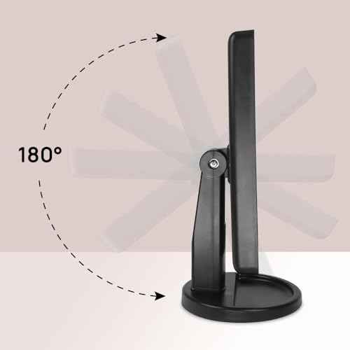 Lighted Makeup Mirror with Lights 16 Led Vanity Makeup Mirror with Adjustable Brightness and 180 Degree Rotation Touch Screen Dual Power Supply Gifts for Teens Girls Women