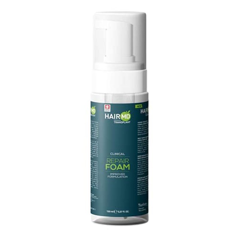 Transplant Clinical Foam - 150ml Men's Hair Growth Formula - Nourishes and Repairs Post-Transplant Scalp - Gentle Cleansing for Sensitive Skin