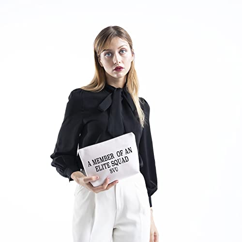 TV Show Inspired Gift A Member of An Zipper Pouch Makeup Bag for Fans Women(MEMBER SQUAD SVU)