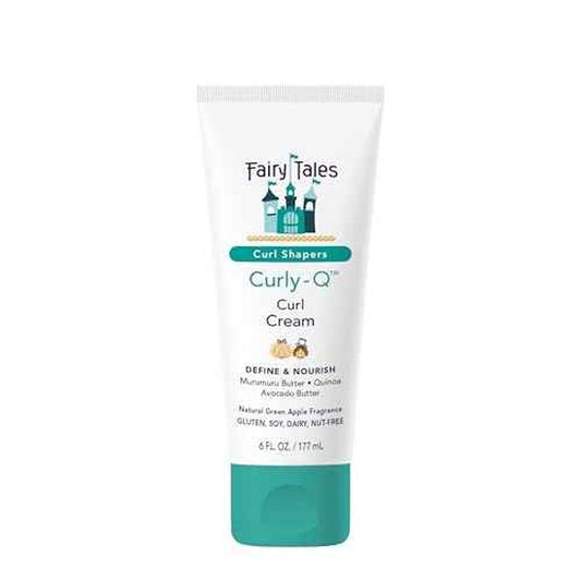 Fairy Tales Curly Q Kids Curl Cream ? Lightweight Curl Cr?me for Curly and Wavy Hair Kids - Paraben, Sulfate, Gluten and Nut Free - 6 oz
