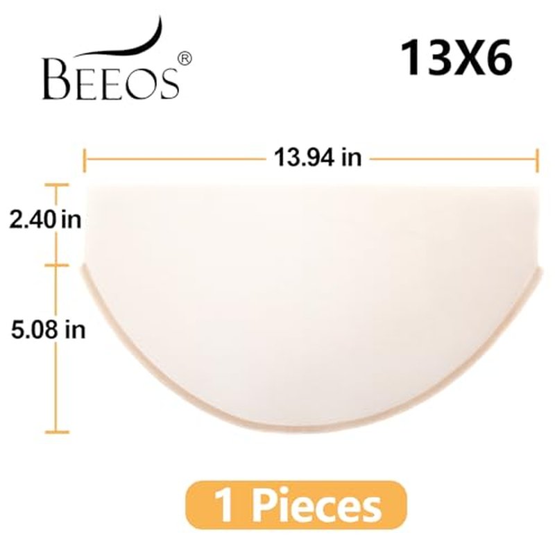 BEEOS 13x6 Skinlike Real HD Lace for Wig Making, 0.1mm Ultra-thin Net Base for Making Lace Frontal, Wigs Accessories for Repairing Wig Cap 1 Pieces