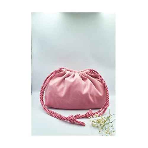 Drawstring Velvet Makeup Bag with Water-Resistant Interior: Cosmetic/Travel/Toiletry/Beauty Makeup Bag/Pouch/Sack with Chic drawstring, for Birthdays/Valentines/Christmas/Thanksgiving