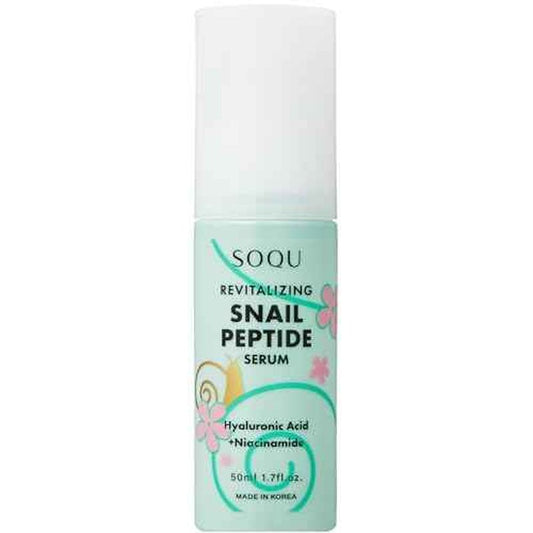 Revitalizing Snail Peptide Serum - Hydrating Serum with Snail Extract, Peptides, Niacinamide and Hyaluronic Acid, Improves Skin Texture and Tone - 50ml / 1.69fl oz - Made in Korea