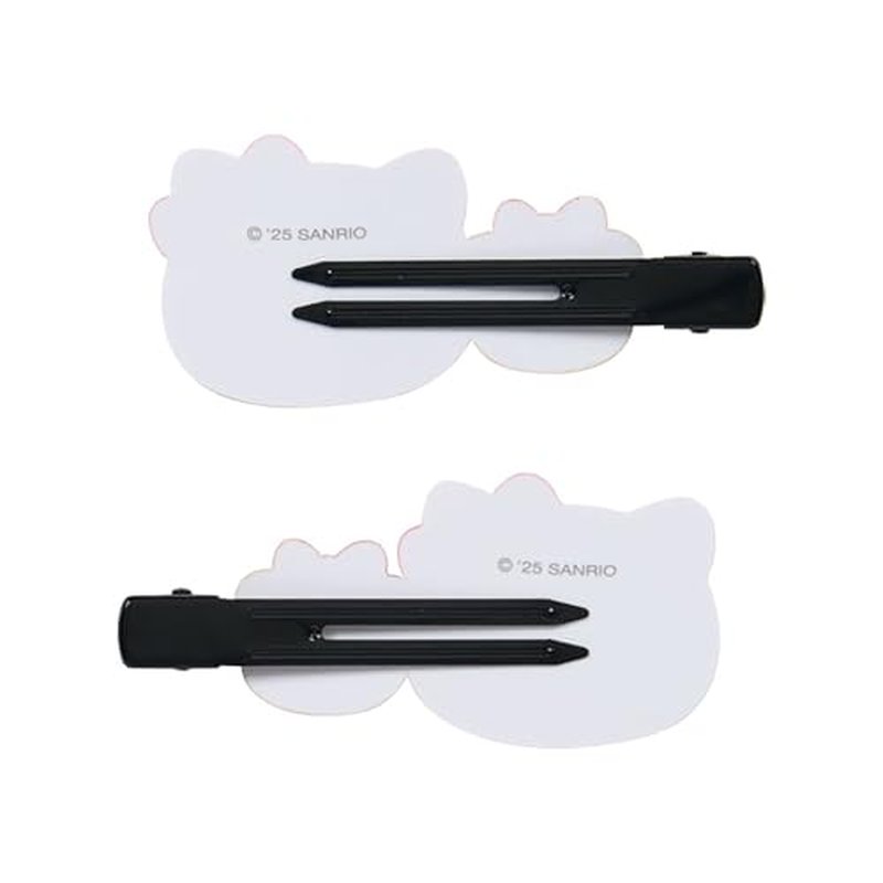 Sanrio 612952 Long Bangs Clip, Hello Kitty ABS Resin, Right and Left Facing Set, Makeup, Facial Wash