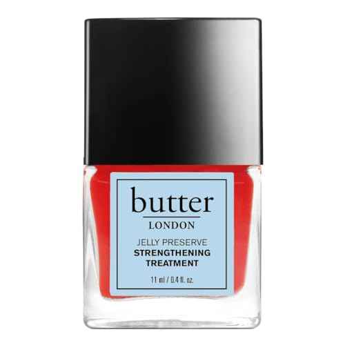 butter LONDON Nail Strengthener for Damaged Nails, Jelly Preserve - Translucent Finish Nail Polish Strengthens, Nourishes & Rejuvenates Nail Beds & Roots - Nail Care Products