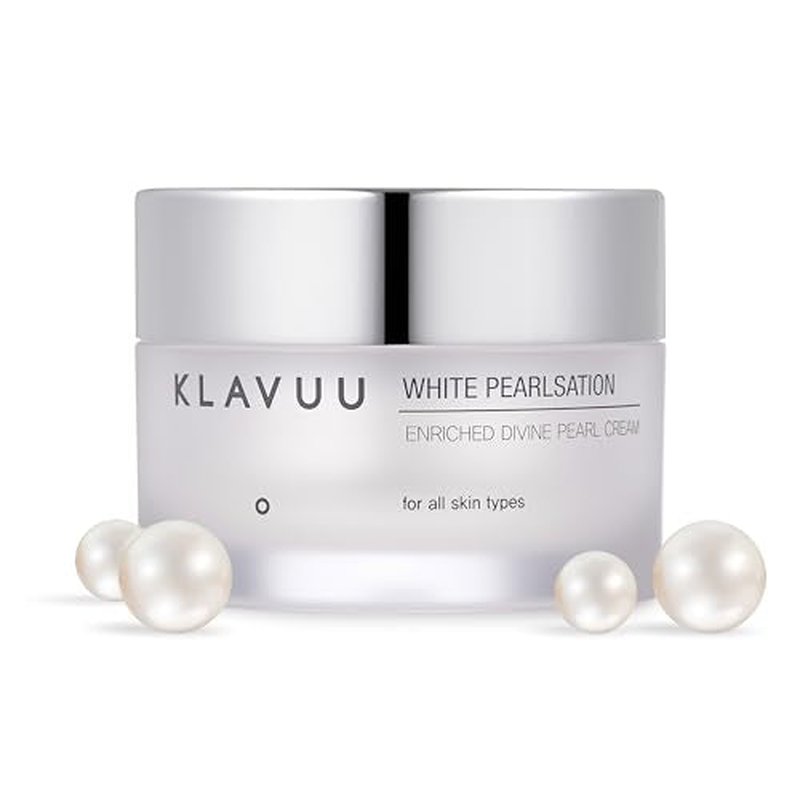 KLAVUU PEARLSATION Enriched Divine Pearl Cream (1.69oz/50ml) | Face Moisturizer, Niacinamide, Hydrating Anti-Aging Cream, Wrinkle Care, Whitening, Brightening, Radiant Glow, Korean Skin Care