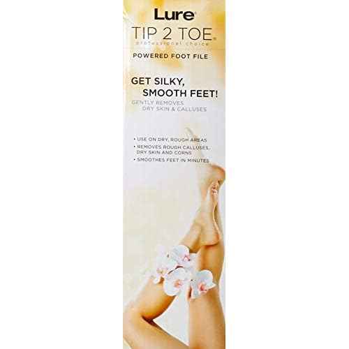 Tip2Toe Electric Callus Remover, White & Silver