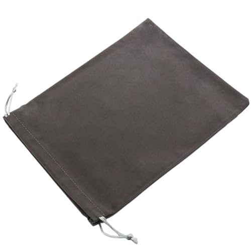 Aestivate 8 Pack Large Velvet Drawstring Pouch, Velvet Bag 8¡¿10 Inch Storage Bag Cosmetics Pouches Dust Bag 8 Pieces(Dark Grey)