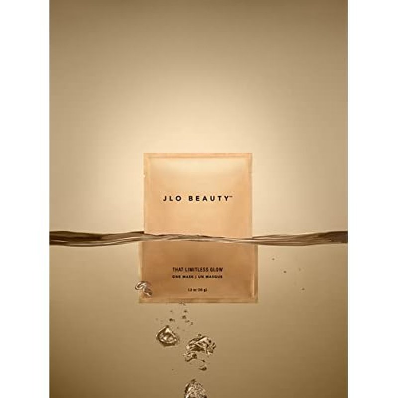 JLO BEAUTY Face Mask, 2-Piece Hydrating Sheet Mask with Glow Serum, Moisturizing & Firming Self Care Facial Sheets To Help Lift and Reduce Puffiness, Skin Care for Women, That Limitless Glow, 3 Pack