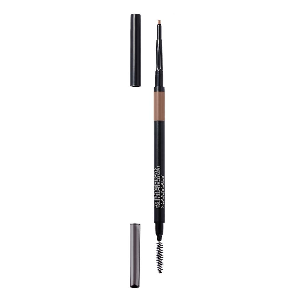 Smashbox Brow Tech Matte Eyebrow Pencil | Waterproof, Smudge Proof + Long Lasting Brow Pencil with Spoolie Brush, Taupe