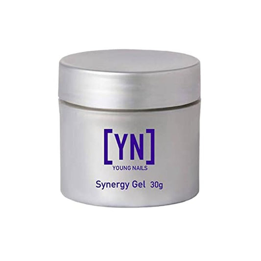 Young Nails Synergy Gel System, Building Gel - Hard Builder Gel, Superior Adhesion & Strength, Structured Nail Gel Builder - Build Gel, Clear, 30g