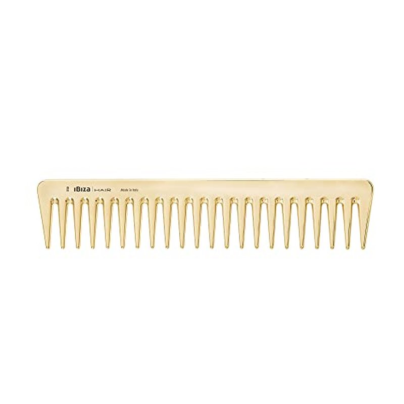 Ibiza Hair Detangling Comb | Large Wide Tooth Detangler Comb | Ideal for Straight or Curly Hair | Wet or Dry | Professional-Grade Styling Comb for Men and Women