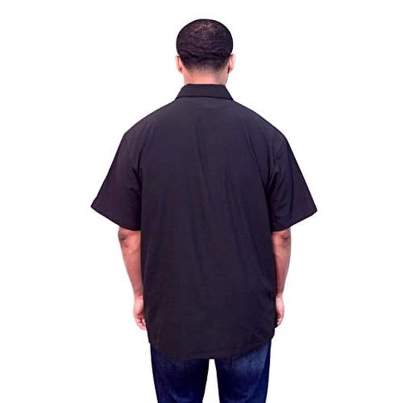 King Midas EmpireProfessional Hair Barber Jacket - Ultra Lightweight - Short Sleeves Salon Smocks