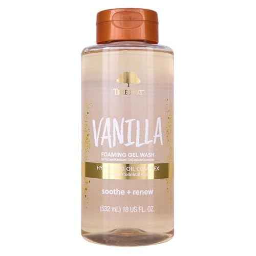 Tree Hut Vanilla Foaming Gel Wash, Moisturizing & Hydrating Body Wash with Shea Butter, Gently Cleanses for Soft, Fresh & Radiant Skin, Holiday Gift & Stocking Stuffer, 18 fl oz