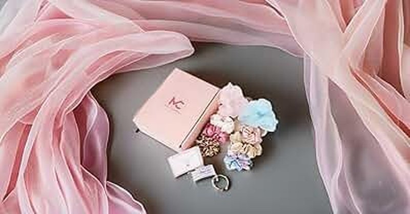 Luxury Hair Accessories Gift Box - Scrunchie Set with Earrings & Hair Pins | Perfect Birthday, Valentine's, Anniversary Gift for Women