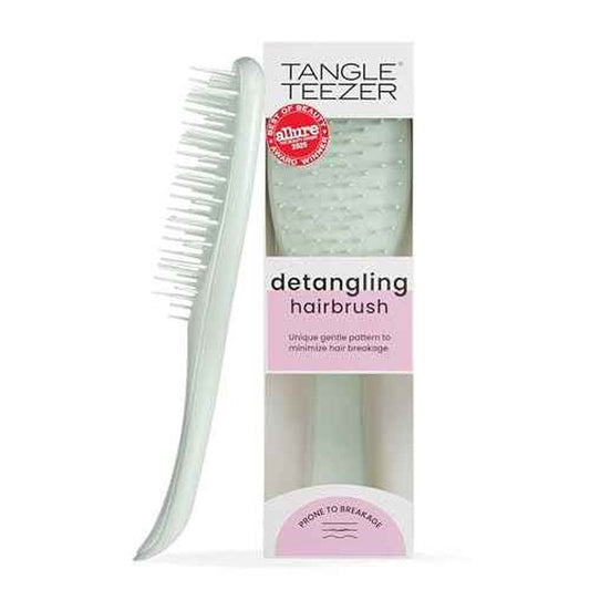 Tangle Teezer Extra Gentle Detangler Hair Brush, with Fewer Bristles for Gentle & Effective Detangling to Minimize Hair Loss & Breakage, Eucalyptus Green