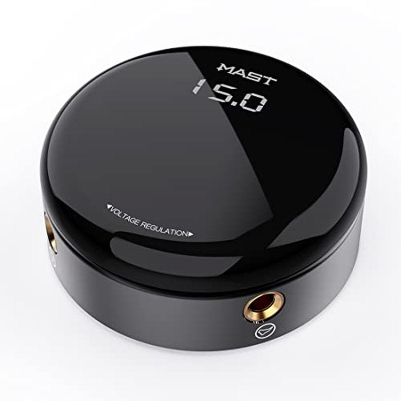 Mast Tattoo Power Supply, Halo2 Circle Digital Display Voltage, One Touch Easy Use for Tattoo Machine