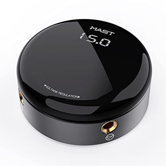 Mast Tattoo Power Supply, Halo2 Circle Digital Display Voltage, One Touch Easy Use for Tattoo Machine