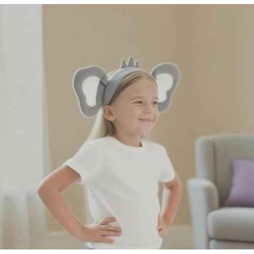 jojofuny 2pcs Koala Ear Headband - Koala Hair Hoop, Plush Animal Headbands, Halloween Christmas Festival Animal Theme Party Cosplay Costume Headwear