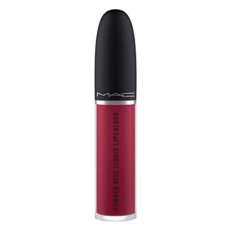 MAC Cosmetics Powder Kiss Liquid Lipcolour - 983 Burning Love (Deep intense berry) .17 oz / 5 ml