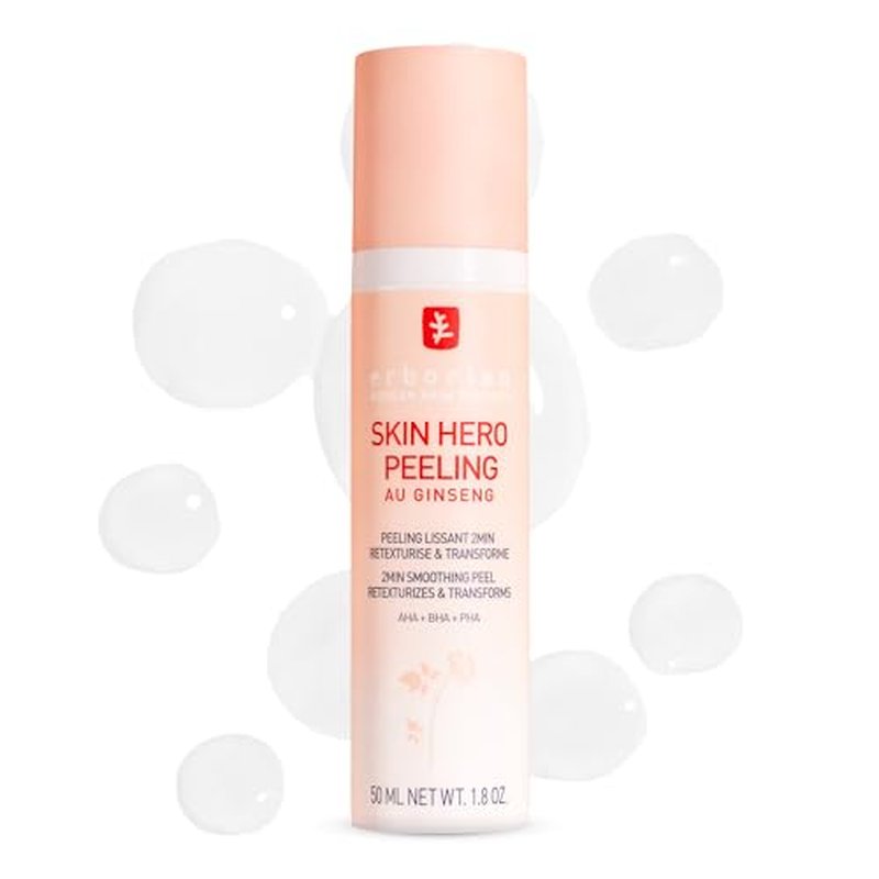 Erborian Skin Hero, Facial Peel with White Ginseng Complex - Home Face Peel Mask Retexturizes, Transforms Texture & Appearance of Fine Lines - Reduces Pores & Imperfections - Korean Skincare - 1.8 Oz