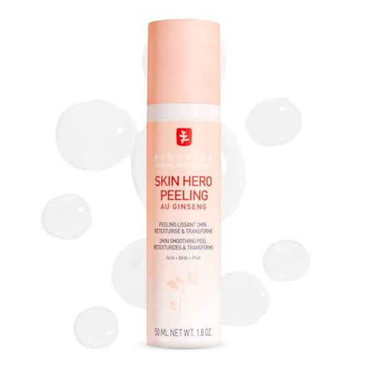 Erborian Skin Hero, Facial Peel with White Ginseng Complex - Home Face Peel Mask Retexturizes, Transforms Texture & Appearance of Fine Lines - Reduces Pores & Imperfections - Korean Skincare - 1.8 Oz