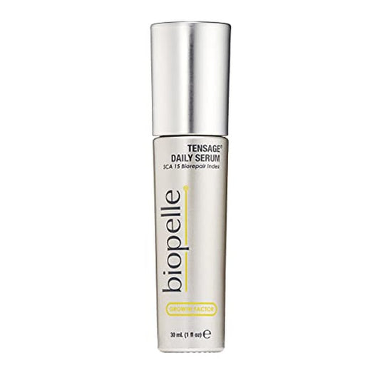 Biopelle Tensage Growth Factor Daily Facial Serum with SCA 15 Biorepair Index, Snail Mucin Serum for Face with Niacinamide, Hyaluronic Acid, and Antioxidants, 1 Oz