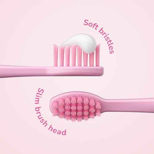 ORDO Squishmallows Toothbrush, Sonic Battery Toothbrushes for Kids, Soft Bristles, Extra Brush Head Inc, Gift for Kids Aged 4 Years and Up, Battery Included, Auggie