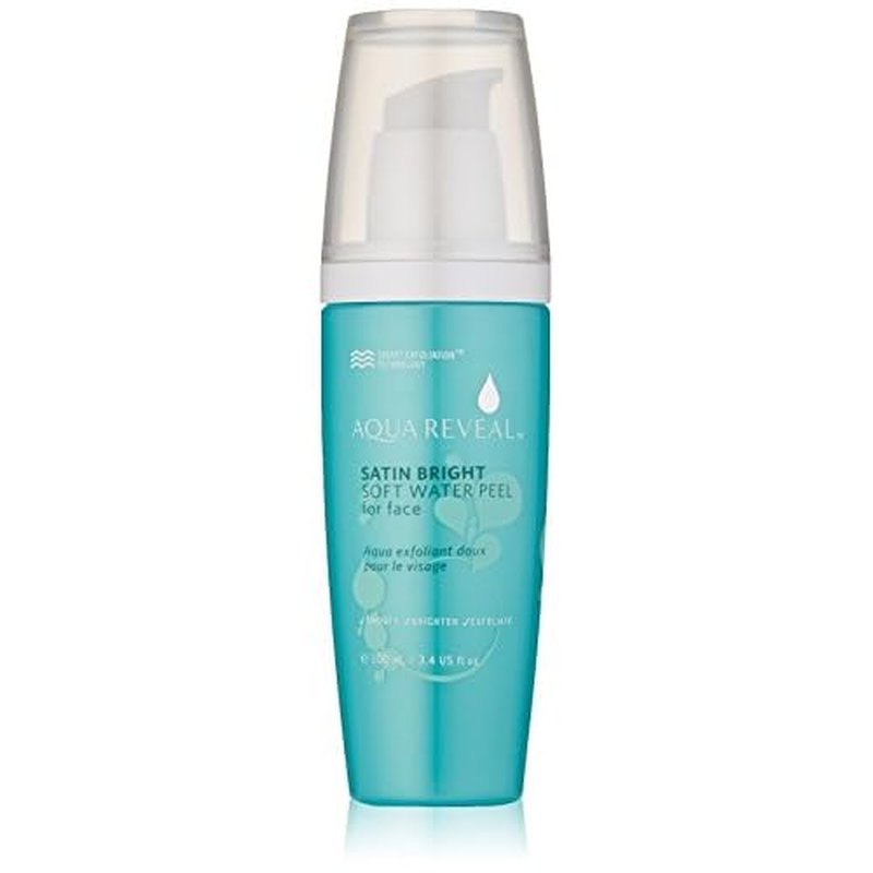 Satin Bright Soft Water Peel for Face , exfoliator for anti-aging, acne, dry, oily, sensitive skin, eczema , 95% organic/natural Korean peeling gel/gommage , large 100 ml/3.4 Fl Oz size