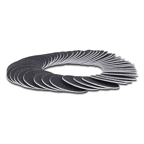 60pcs Replaceable Sandpaper Refill Discs for Electric Foot File Callus Remover Hard Dry Dead Skin Removal (Fine 180 Grit)