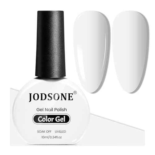 JODSONE 10ml White Gel Nail Polish White gel polish Soak Off Led Gel Polish Nail Art Manicure Salon Diy Need U V Lamp