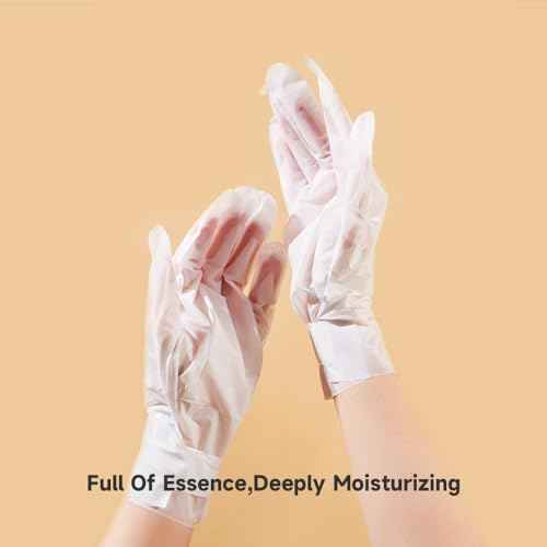 NOVAL RED NAIL DESIGN Hand Masks Moisturizing Gloves with Collagen & Keratin for Nail Spa Salon (5 Pairs