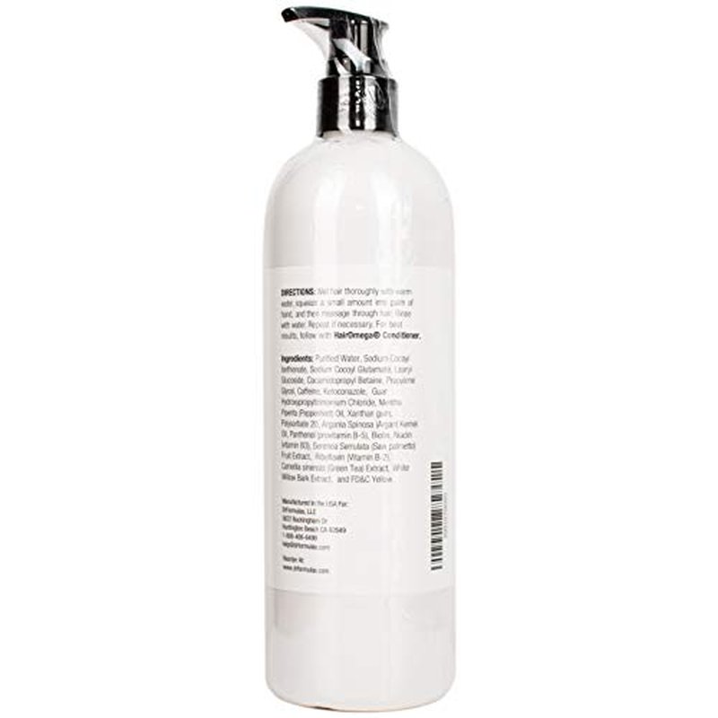 DrFormulas HairOmega DHT Blocker Shampoo + Conditioner with Moroccan Argan Oil, Jojoba Oil, Avocado Oil (Sulfate Free Shampoo + Conditioner Set)