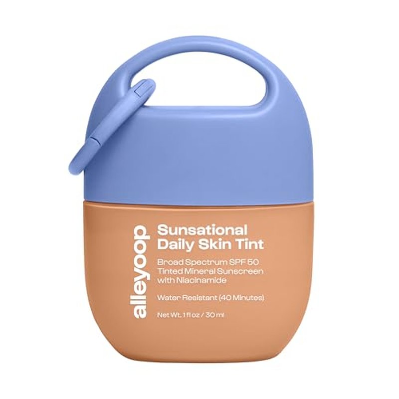 Alleyoop Sunsational Tinted Moisturizer SPF 50 for Face Broad Spectrum ? 100% Mineral Face Sunscreen with Jojoba, Hydrating & Soothing Tinted Sunscreen, Vegan & Cruelty-Free (Beam)