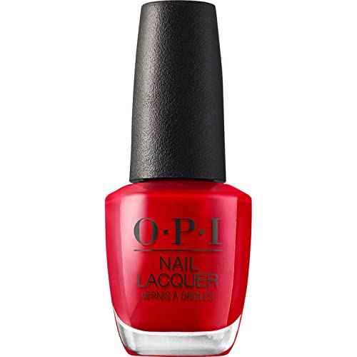 OPI Nail Lacquer Nail Polish | Opaque Light Red Cr?me Chip Resistant Nail Polish | Fast Drying, Streak Free