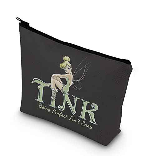 TSOTMO Fairytale Fans Makeup Bag Tink Being Perfect Isn¡¯s Easy Bag Movie Merchandise Makeup Bag (TINK Being)