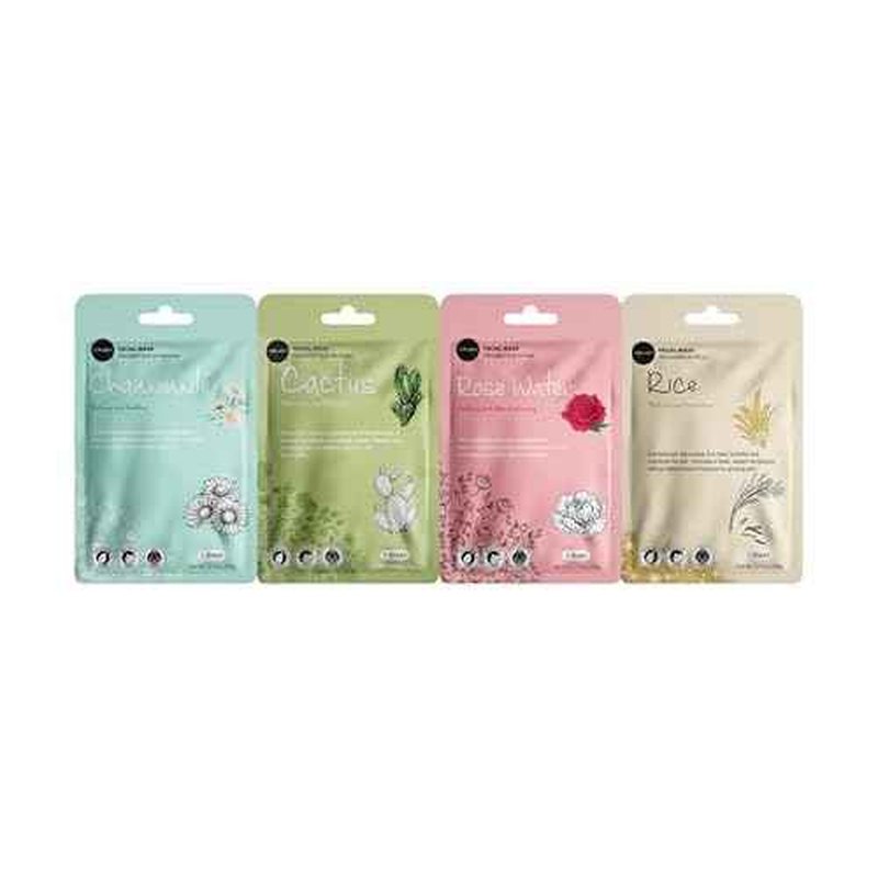Celavi Essence Facial Face Mask K-Beauty Skincare Korea Skin Care Moisturizing 12 Pack B Set