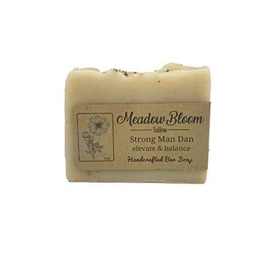 EST'D 2004 HC Meadow Bloom Tallow Bar Soap - Tea Tree & Juniper 2 Pack - Made with All Natural 100% Grass Fed Tallow Handmade Soap Bar - Great for Face or Body Soap